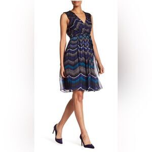 Diane von furstenberg women’s 8 silk true wrap Bali patterned dress